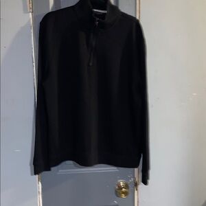 Black -brown -Zip Pullover very comfortable very well